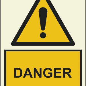 IMO warning signs 15 x 20 cm